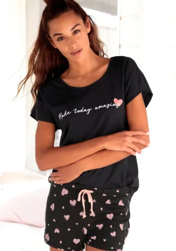 Nachtwäsche|Vivance Dreams Shorty schwarz