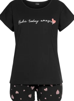 Nachtwäsche|Vivance Dreams Shorty schwarz