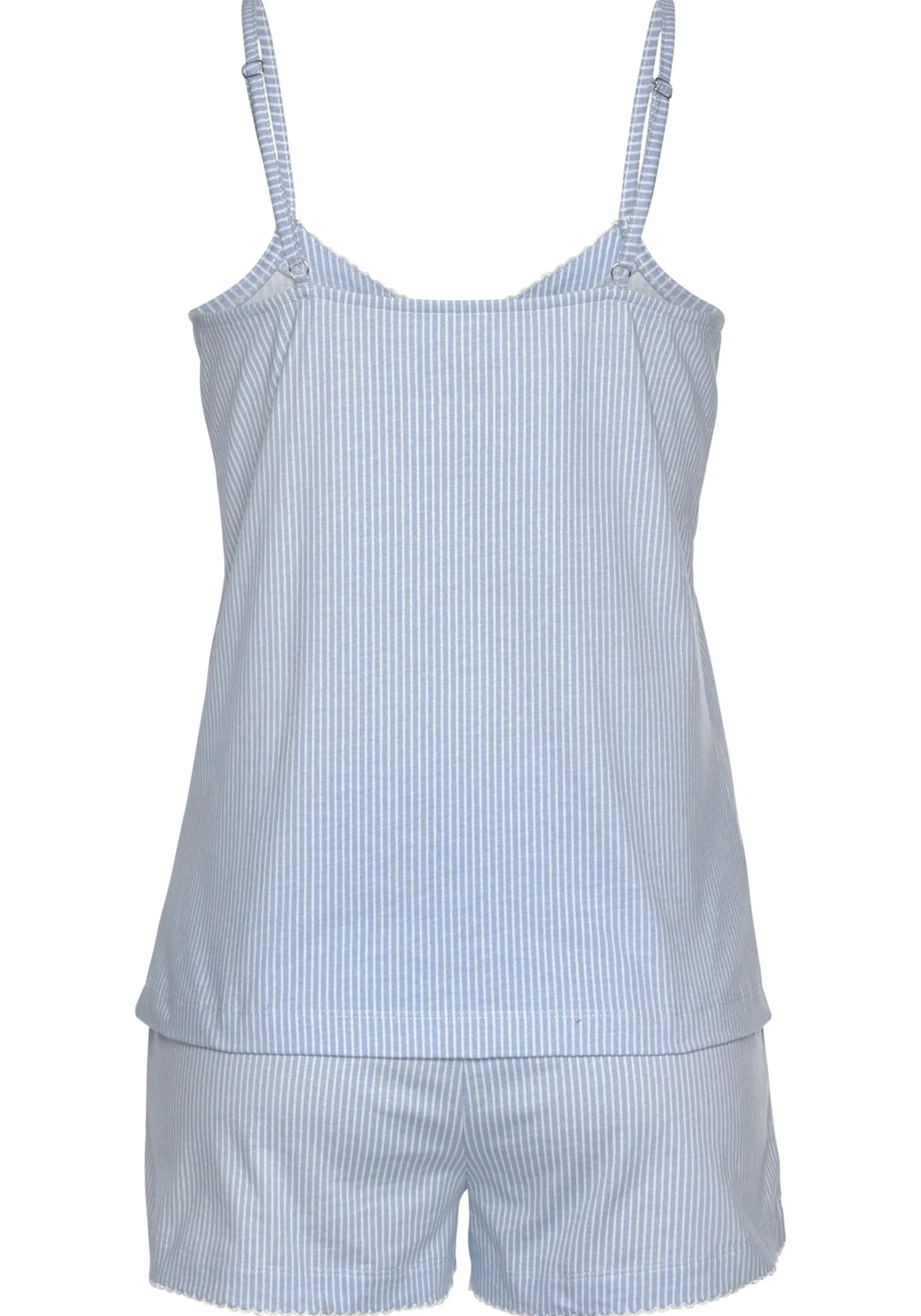 Nachtwäsche|Vivance Dreams Shorty blau-weiß