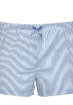 Nachtwäsche|Vivance Dreams Shorty blau-weiß