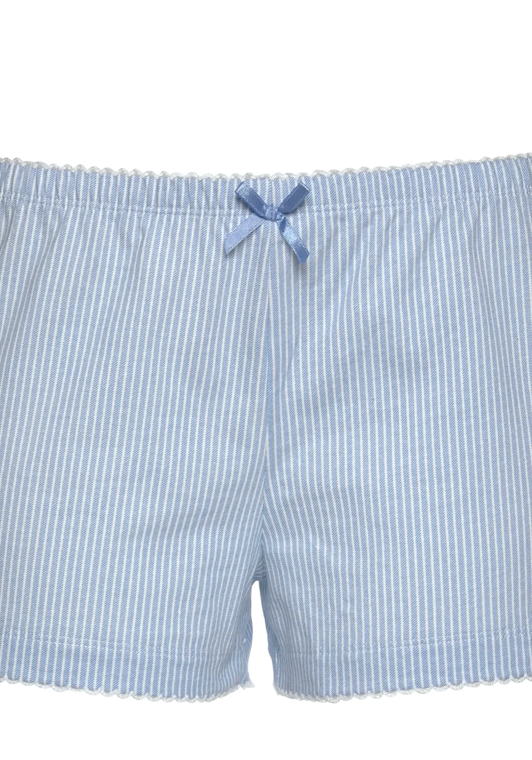 Nachtwäsche|Vivance Dreams Shorty blau-weiß