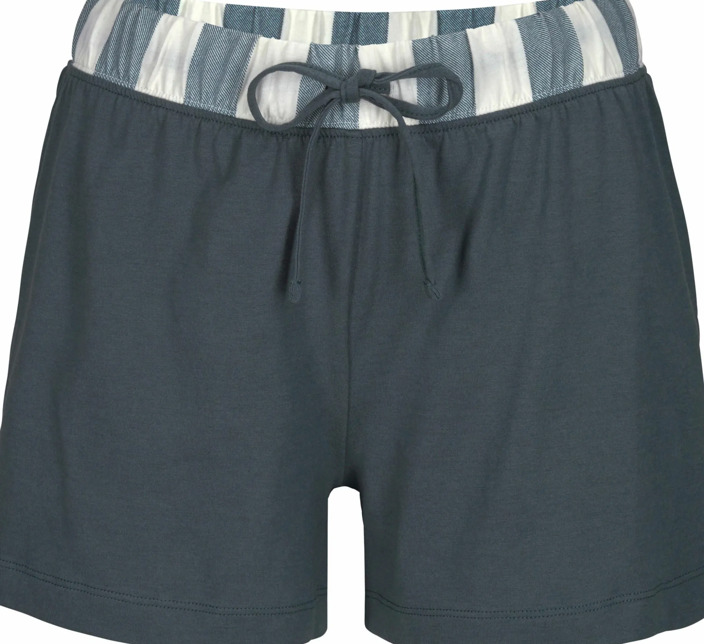Nachtwäsche|Vivance Dreams Shorty grau-weiß