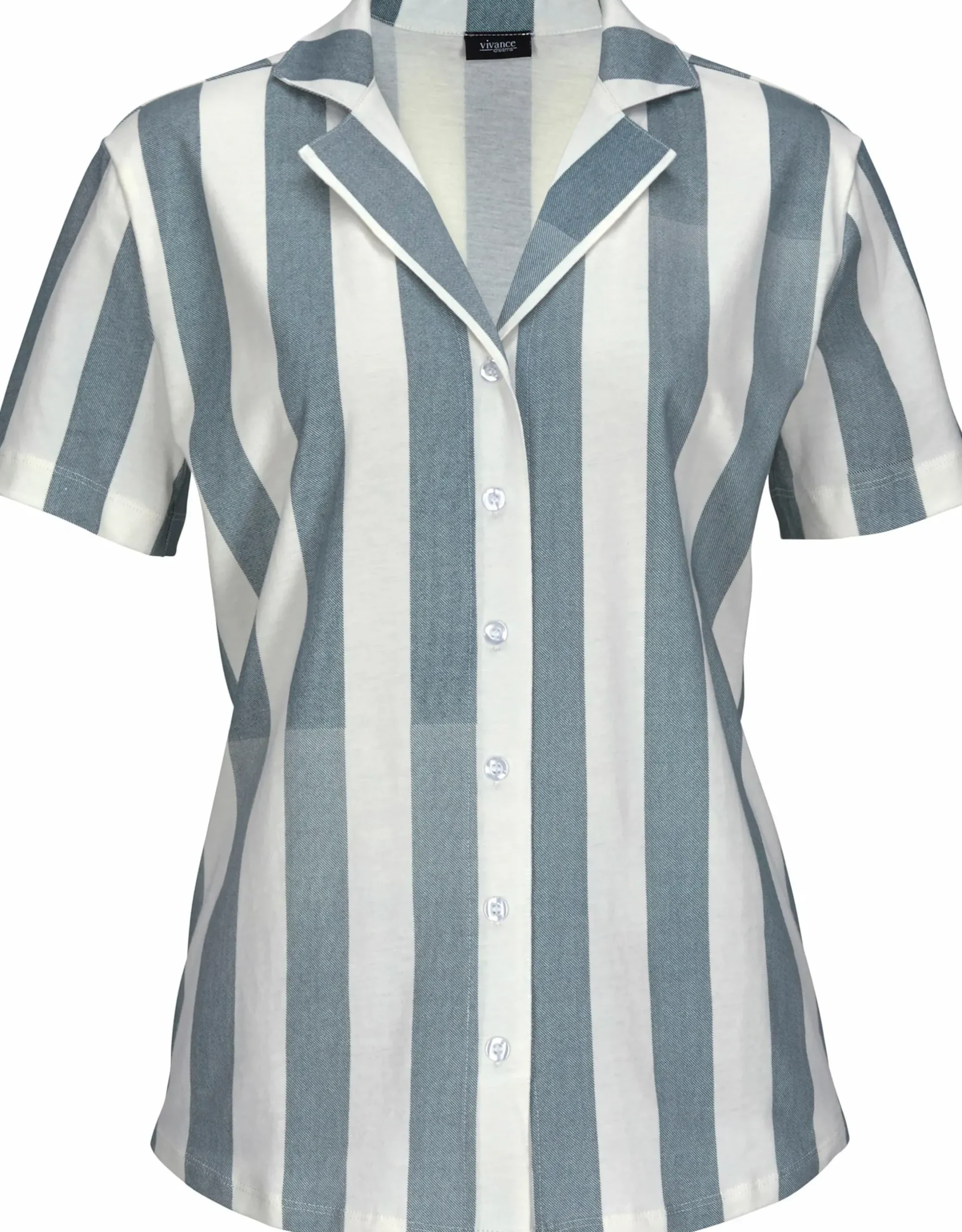 Nachtwäsche|Vivance Dreams Shorty grau-weiß