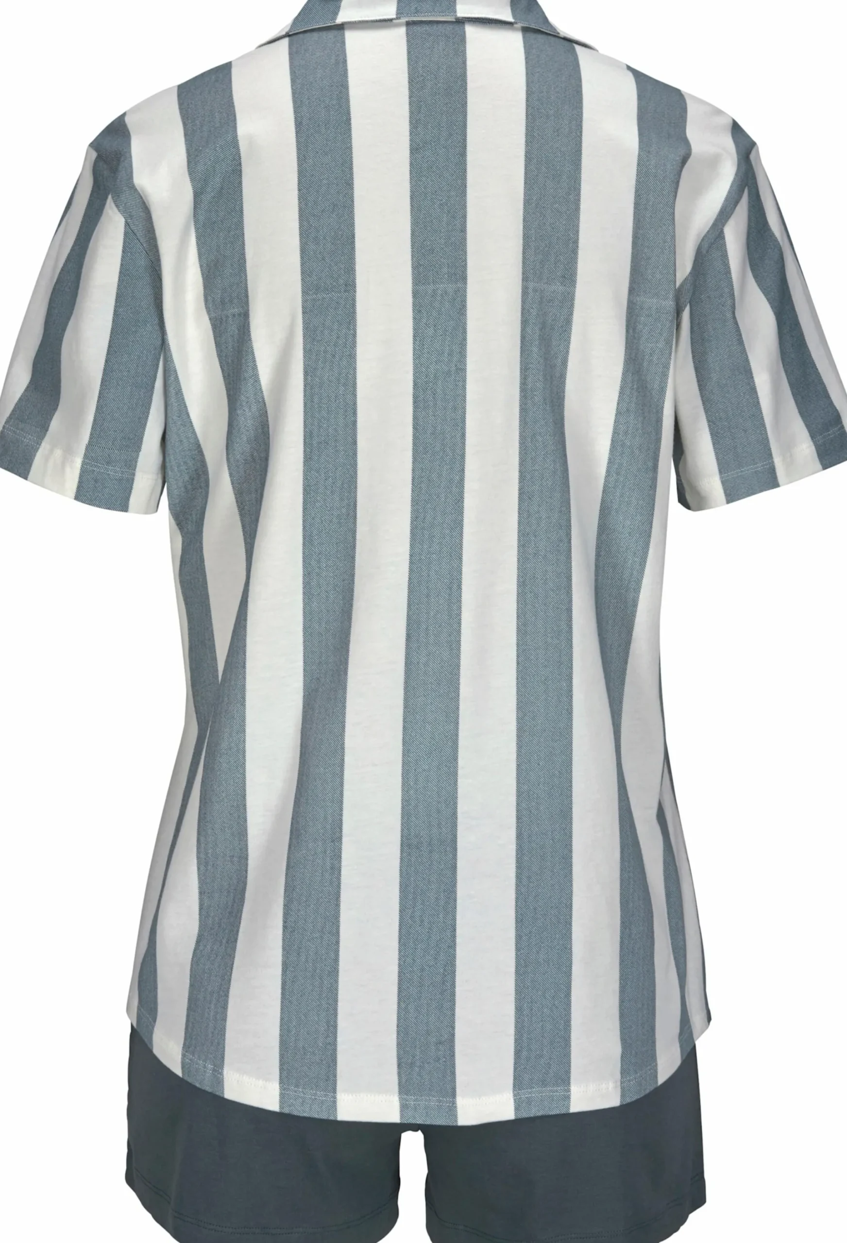 Nachtwäsche|Vivance Dreams Shorty grau-weiß