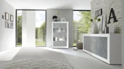 Side- & Highboards|INOSIGN Sideboard weißhochglanzlack/beton-optik