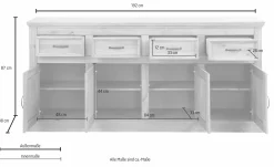 Side- & Highboards|Home affaire Sideboard grau/beize