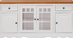 Side- & Highboards|Home affaire Sideboard weiß/honigfarben