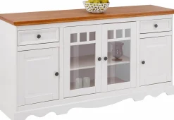 Side- & Highboards|Home affaire Sideboard weiß/honigfarben