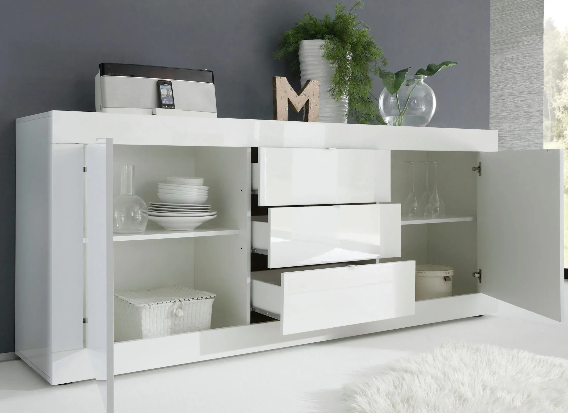 Side- & Highboards|INOSIGN Sideboard weißhochglanzlack