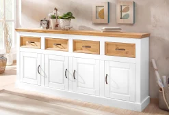 Side- & Highboards|Home affaire Sideboard weiß/beize