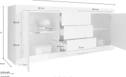 Side- & Highboards|INOSIGN Sideboard marmoranthrazit