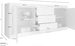 Side- & Highboards|INOSIGN Sideboard schwarzmatt/pero