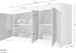 Side- & Highboards|INOSIGN Sideboard weißhochglanzlack/pero