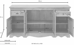 Side- & Highboards|Home affaire Sideboard weiß