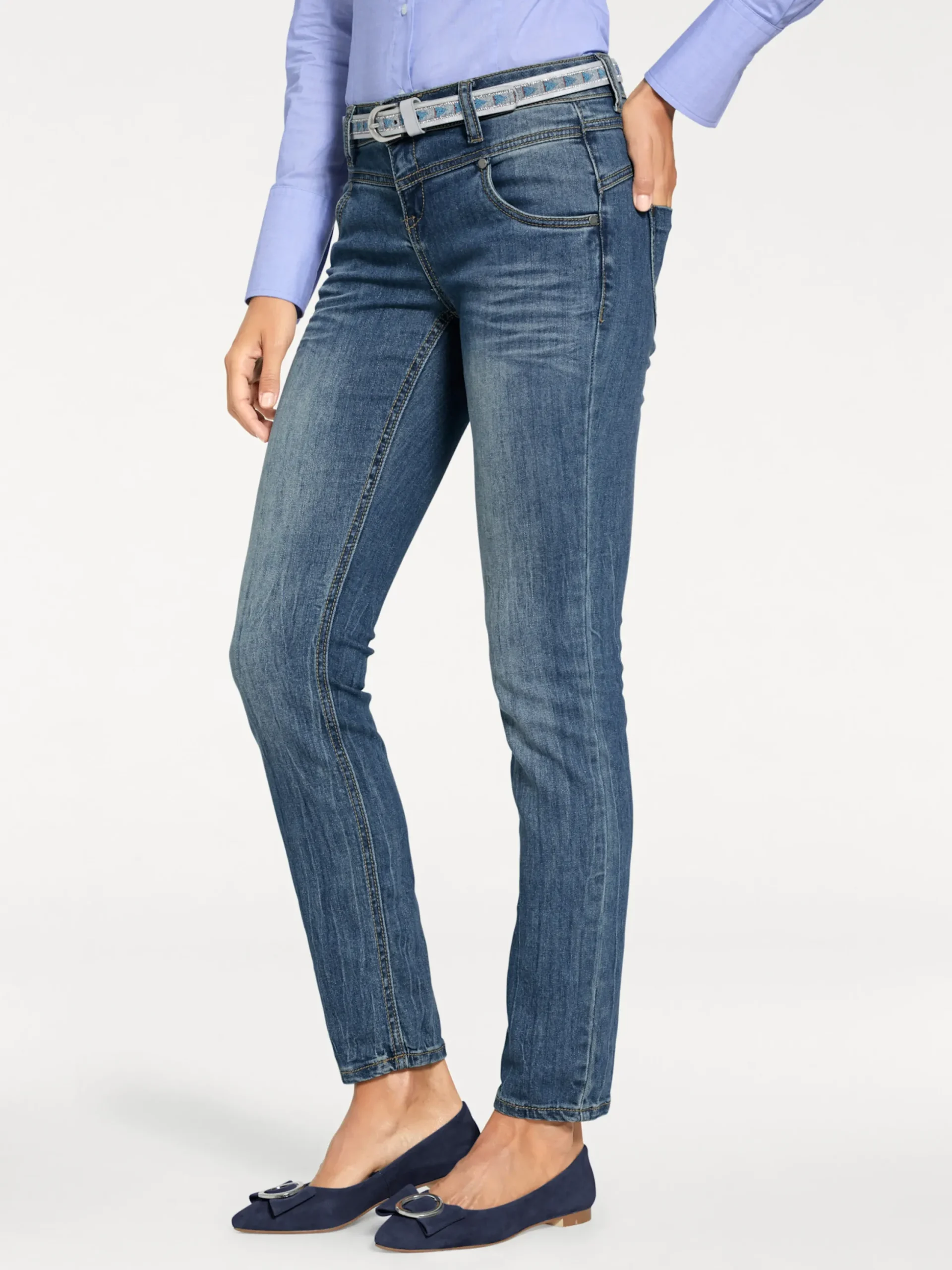 Jeans|heine Skinny-Jeans bleached