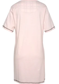 Nachtwäsche|Vivance Dreams Sleepshirt schwarz,schwarz-weißkariert,rosa,rosa-schwarzkariert