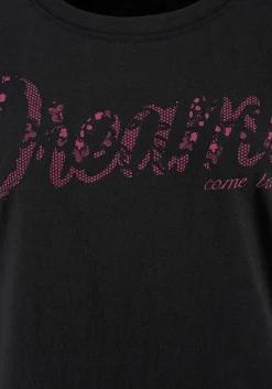 Homewear|Nachtwäsche|Vivance Dreams Sleepshirt pink,schwarz