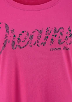 Homewear|Nachtwäsche|Vivance Dreams Sleepshirt pink,schwarz