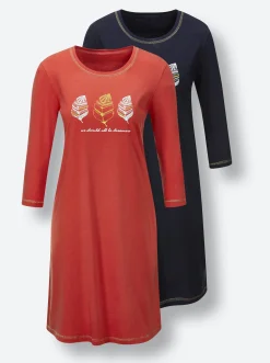 Nachtwäsche|wäschepur Sleepshirts marine+terra