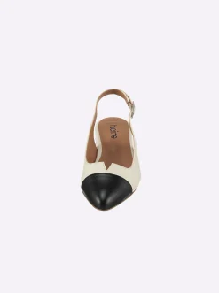 Ballerinas|heine Slingballerina champagner-schwarz