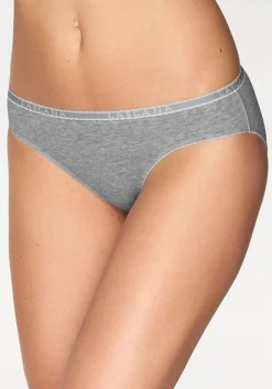 Unterhosen|LASCANA Slip grau-meliert,creme
