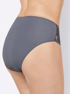 Unterhosen|Sassa Slip schwarz+anthrazit
