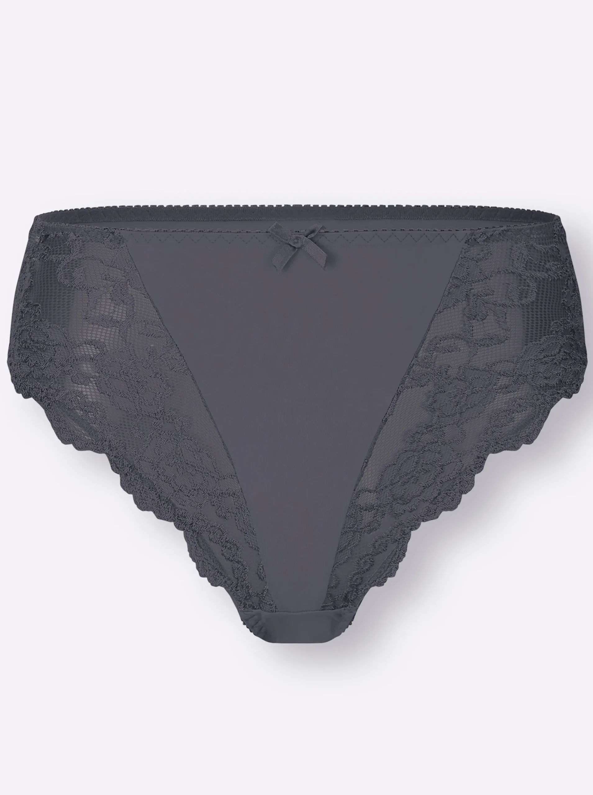 Unterhosen|Sassa Slip schwarz+anthrazit