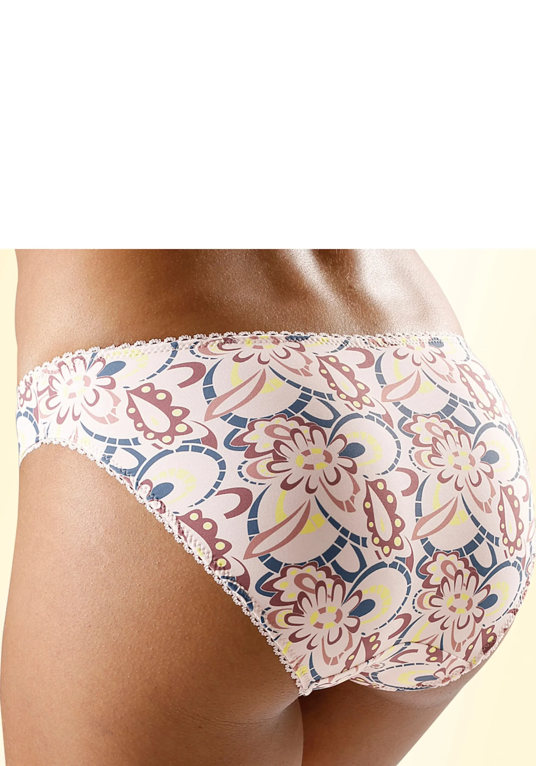 Unterhosen|Nuance Slip 2xrosa-bedruckt