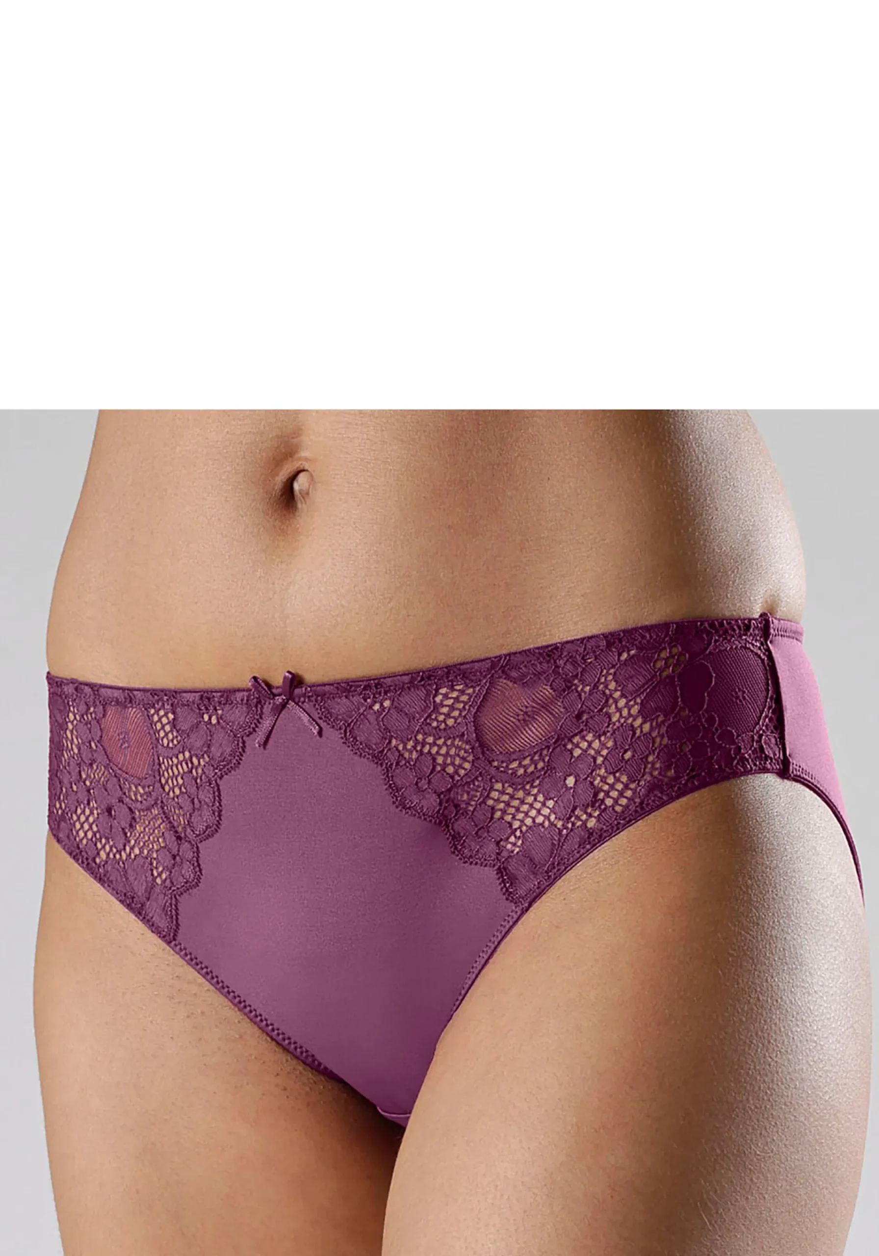 Unterhosen|petite fleur Slip beere+creme+schwarz