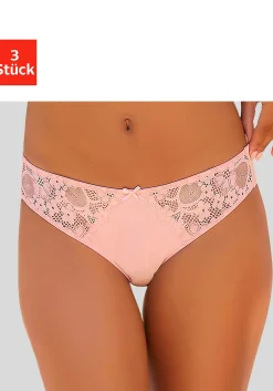 Unterhosen|petite fleur Slip pfirsich+mint+creme