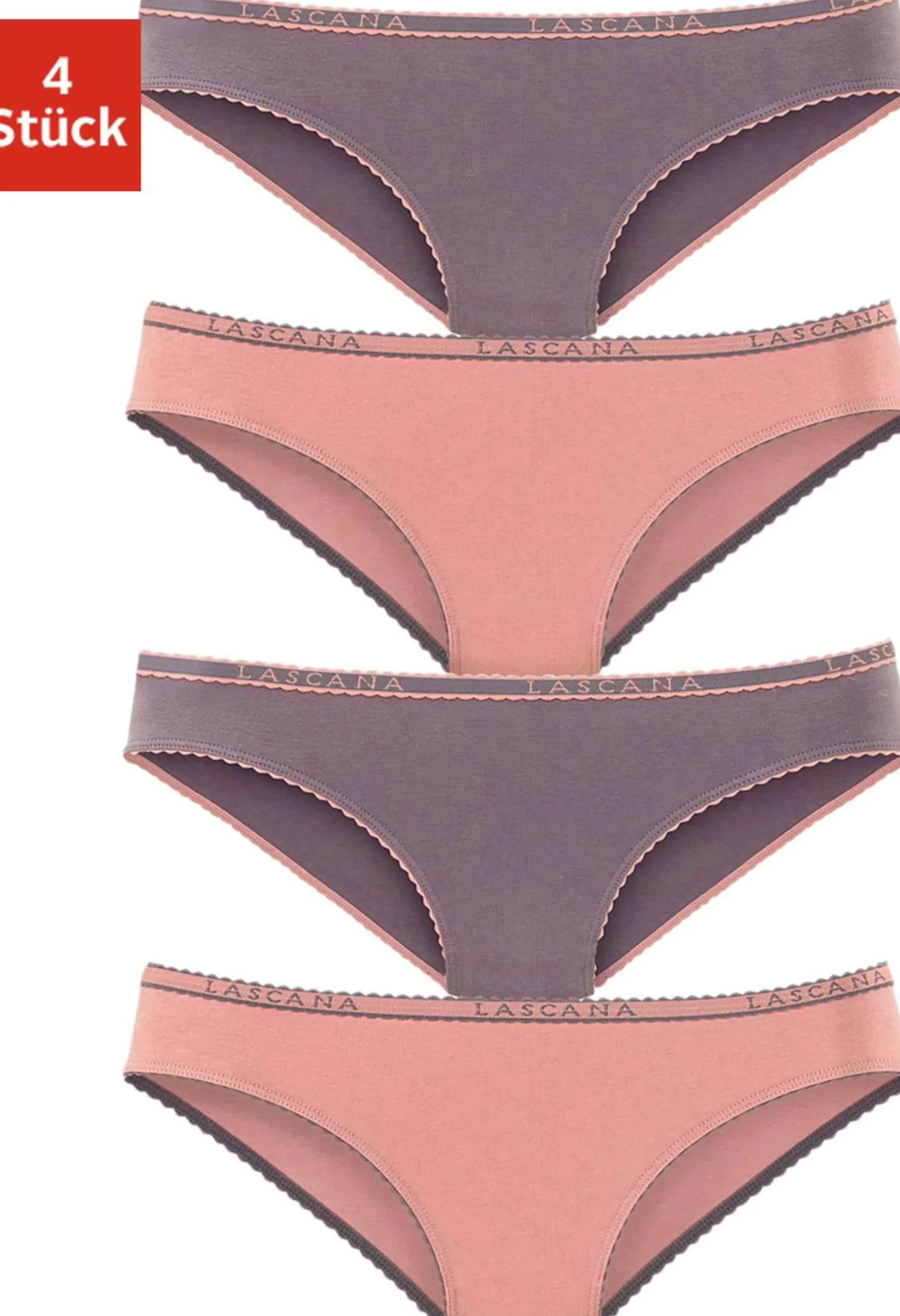 Unterhosen|LASCANA Slip taupe,rosé