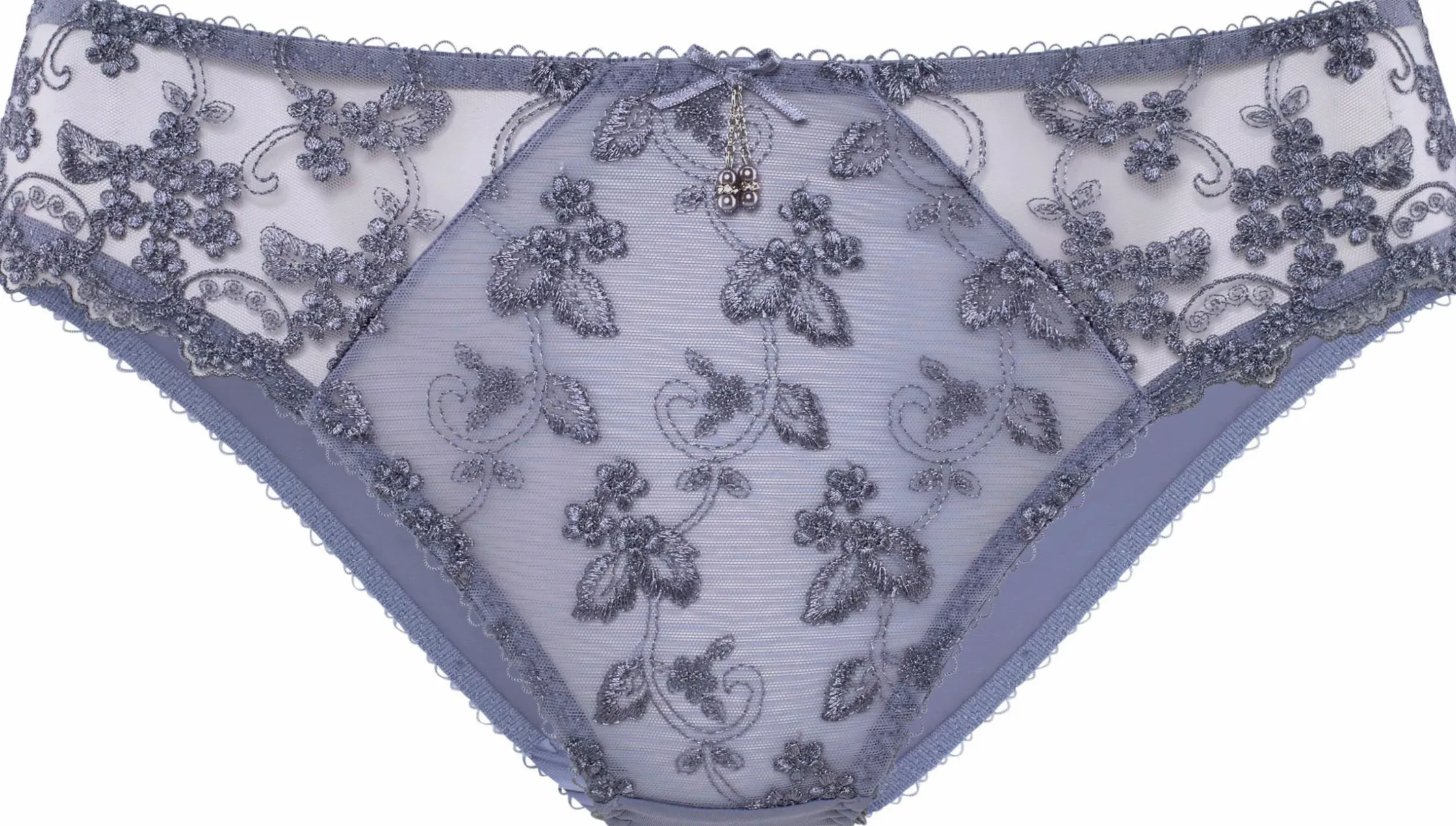 Unterhosen|LASCANA Slip silberfarben-grau