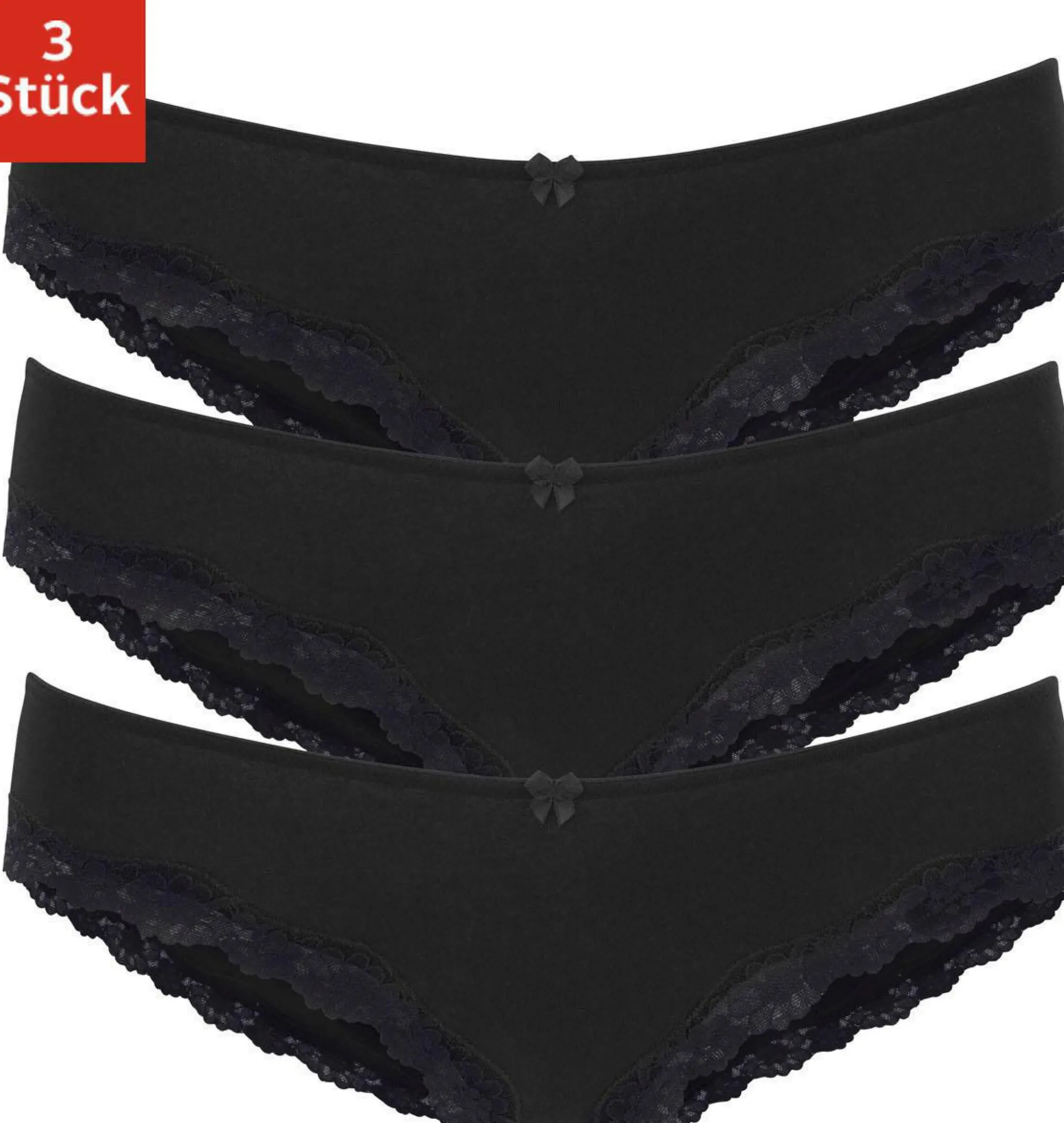 Unterhosen|LASCANA Slip schwarz