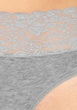 Unterhosen|Vivance Slip weiß,schwarz,grau-meliert