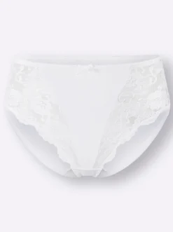 Unterhosen|Sassa Slip weiß+puder