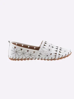 Mokassins & Slippers|Gemini Slipper weiß