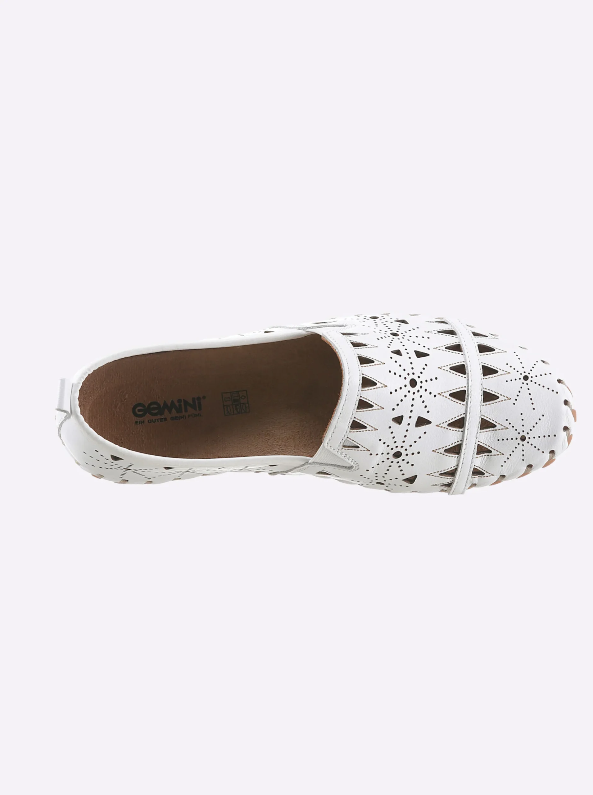 Mokassins & Slippers|Gemini Slipper weiß