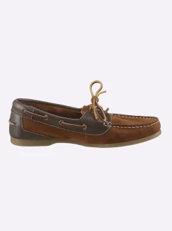 Mokassins & Slippers|heine Slipper cognac-dunkelbraun