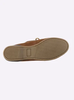 Mokassins & Slippers|heine Slipper cognac-dunkelbraun