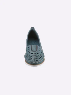 Mokassins & Slippers|Andrea Conti Slipper jeansblau
