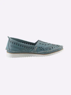 Mokassins & Slippers|Andrea Conti Slipper jeansblau