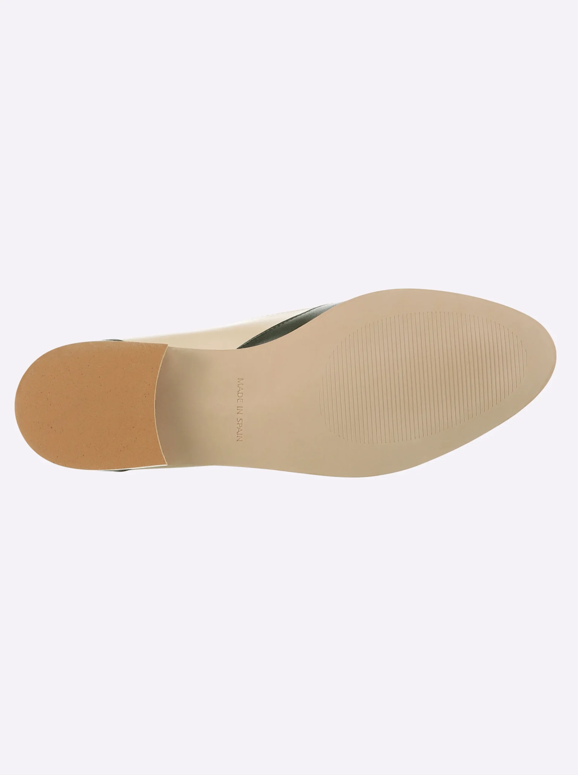 Mokassins & Slippers|heine Slipper sand-schwarz