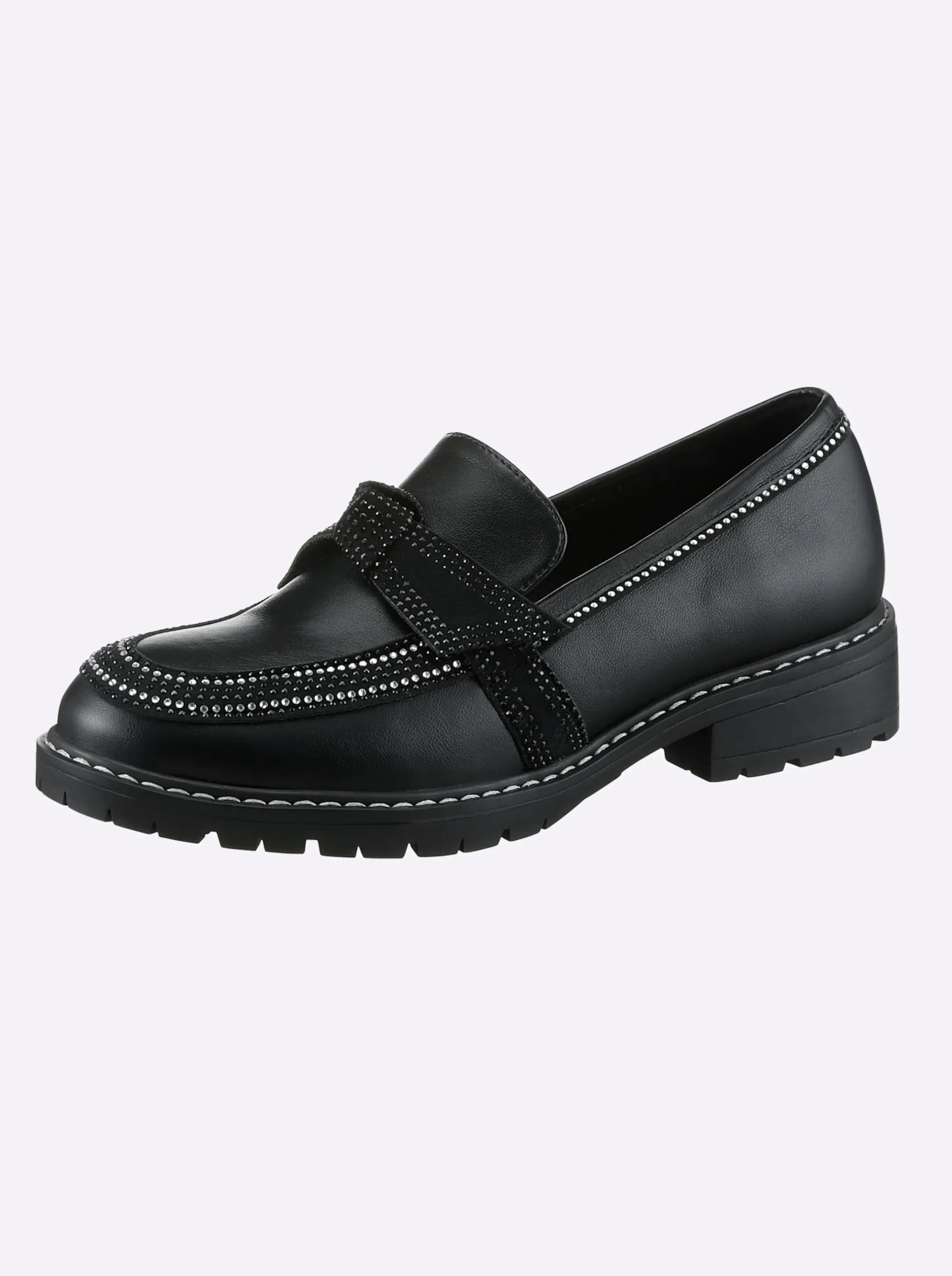 Mokassins & Slippers|heine Slipper schwarz
