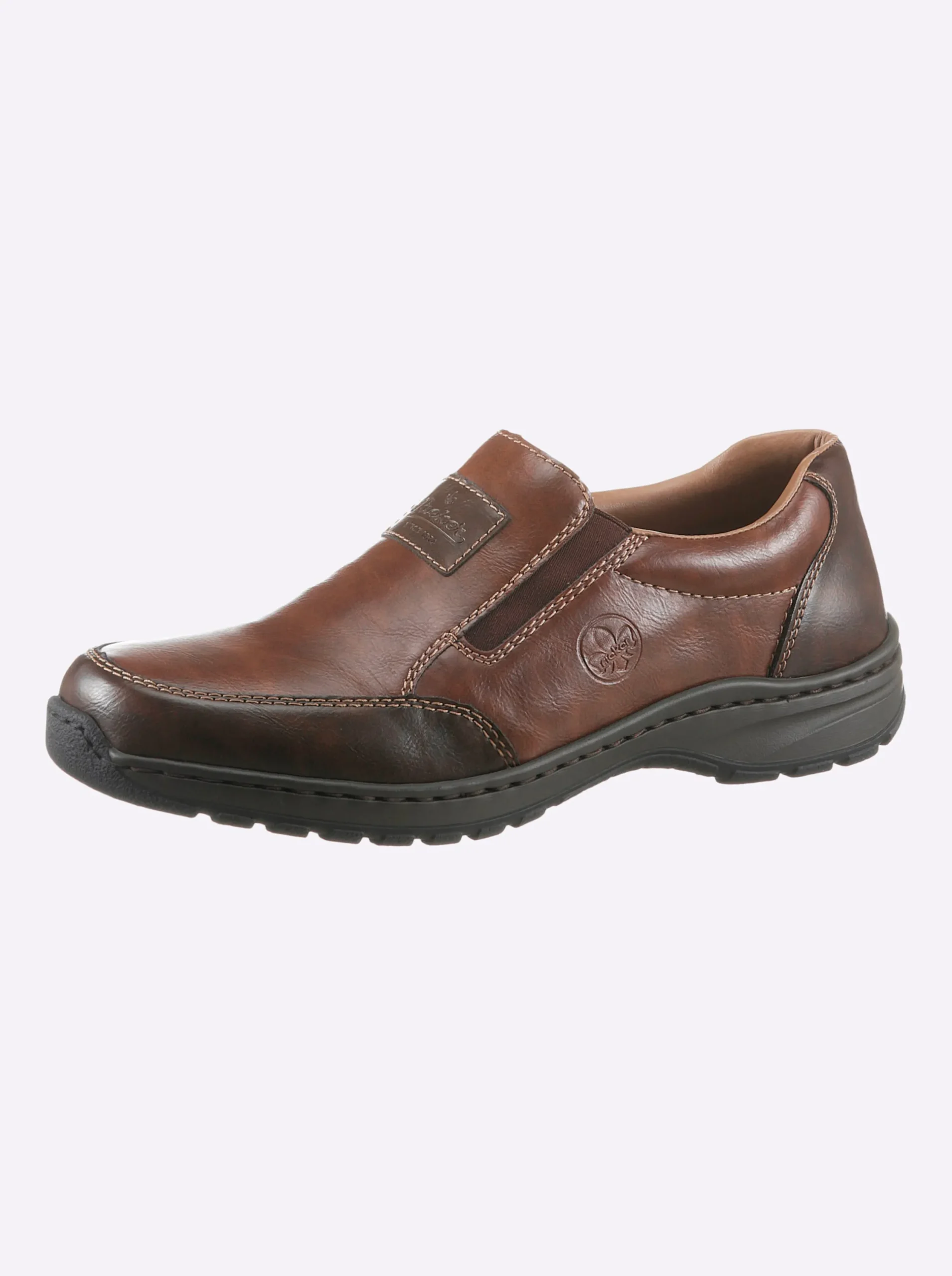 Mokassins & Slippers|Rieker Slipper braun