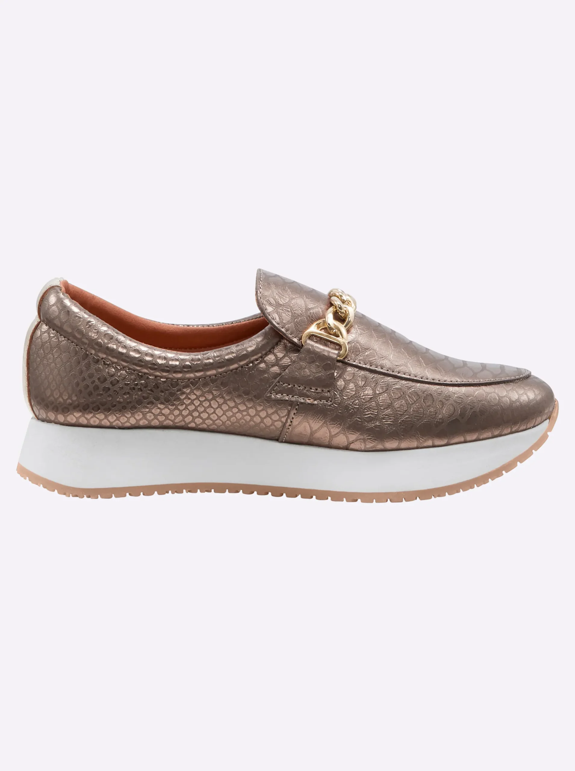 Mokassins & Slippers|heine Slipper khaki-metallic