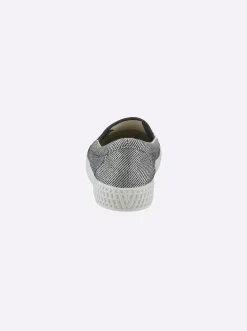 Mokassins & Slippers|heine Slipper weiß-schwarz