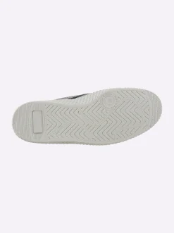 Mokassins & Slippers|heine Slipper weiß-schwarz