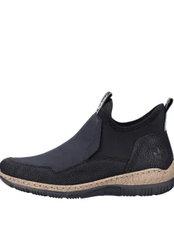 Mokassins & Slippers|Rieker Slipper schwarz