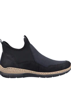 Mokassins & Slippers|Rieker Slipper schwarz