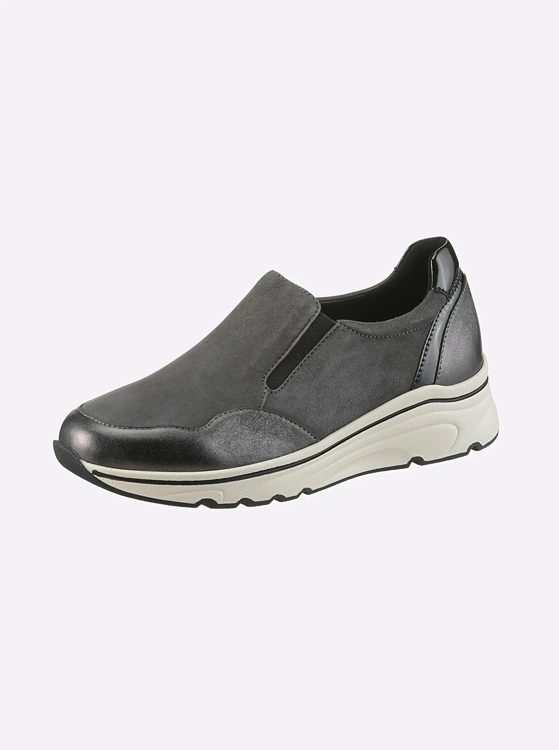 Mokassins & Slippers|heine Slipper grau